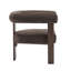 Chaise d'appoint moderne rembourrée avec accoudoirs ronds-1066427622