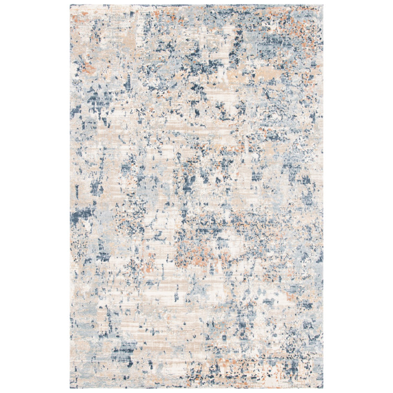 Anja Performance Abstract Rug, Rectangle 5'3" x 7'6"
