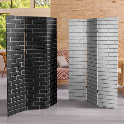 Jacoby Architectural Accent Canvas Room Divider 