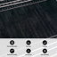 Tapis noir antidérapant à revers pointillé lavable à la machine-510091544