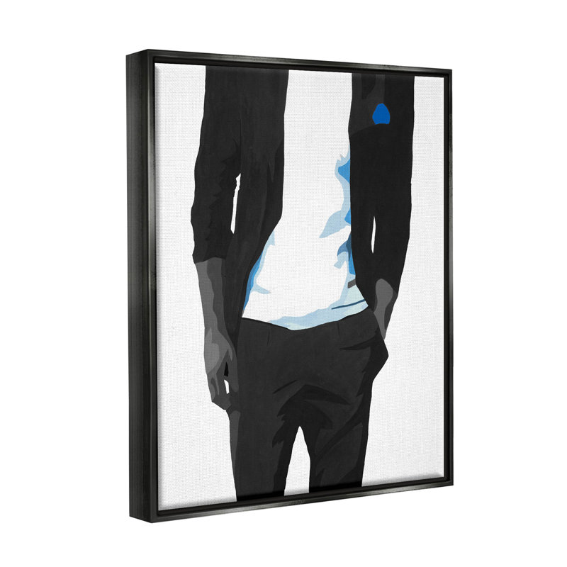 Giclée moderne et chic par Beth Ann Lawson, H 31 po x l 25 po x P 1,7 po, Cadre flottant noir de jais