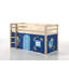 European Single (90 x 200cm) Mid Sleeper Loft Bed-1986194222-1986194217