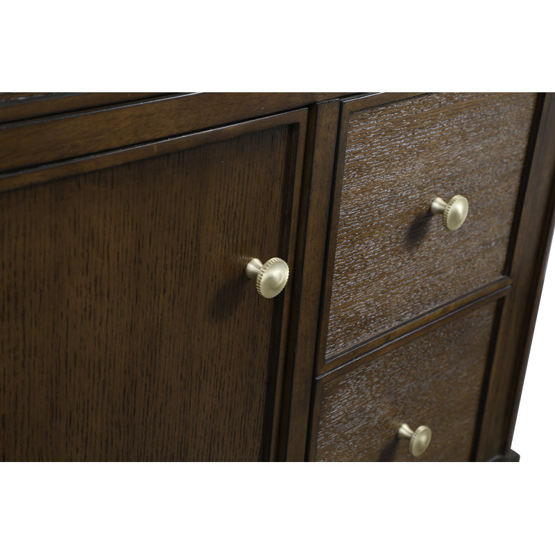 36" Bordeaux Bathroom Vanity, Dark Antique Oak