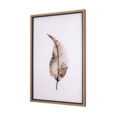 «Autumn Message a Hand», reproduction d'art encadrée texturée