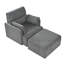 Chaise surdimensionnée avec repose-pieds avec rangement-389592265