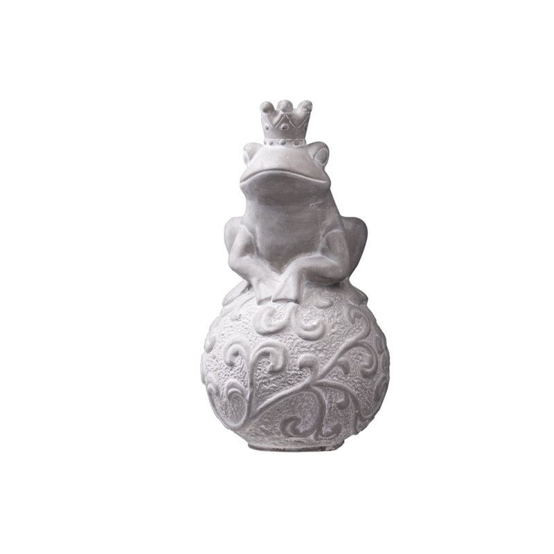 Statue de grenouille assise assise Jabari