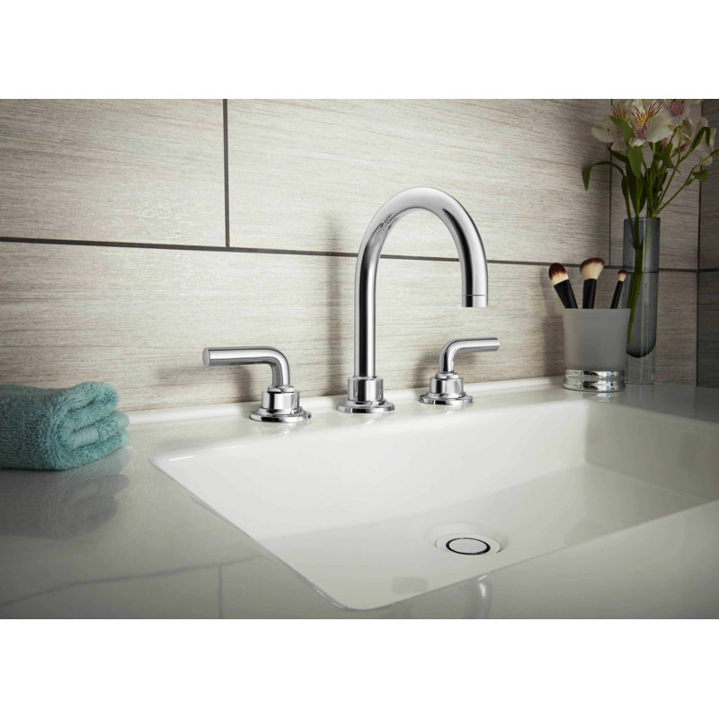 Descanso 8" Widespread Lavatory Faucet with Smooth Handle, Matte Black