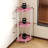 3-Tier 30" Wooden Round Corner Shelf for Living Room, Office-1377151072