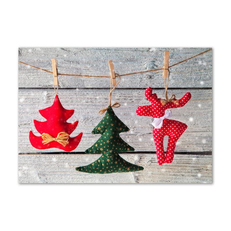 Ornaments On A String - Wrapped Canvas Print