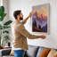 Mountains at Sunrise Landscape - Wrapped Canvas-498772570-498772572