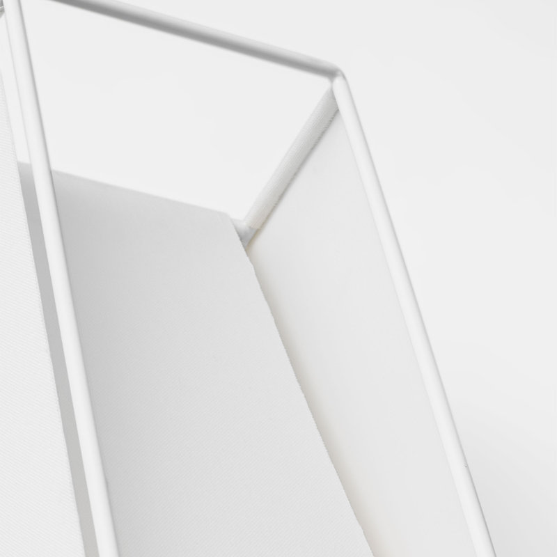 Kelly Wearstler Velero 1 Light Bathroom Bedroom Wall Fixture With White Linen Shade, 18.75" H x 6" W x 5.75" D, Soft Linen