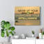 Never Let Your Emotions Motivational - Wrapped Canvas Print-731154239