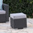 Outdoor Relaxation Lounge Accessory - Grey+Silver, Pe +Iron, Water- Fabric, 16.17 In Enjoy Outdoors With Delight Feature , Iron,
