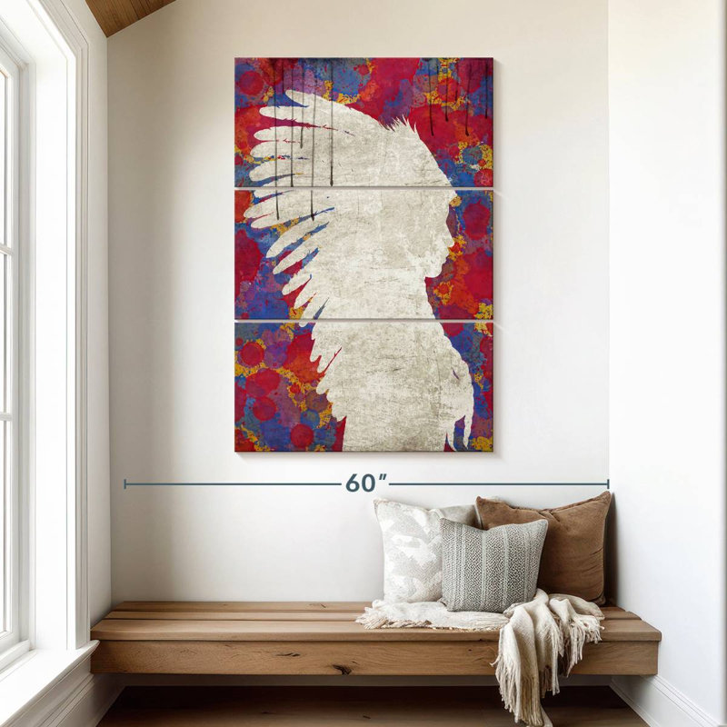Lelar Abstract Indian, 50" H x 32" W