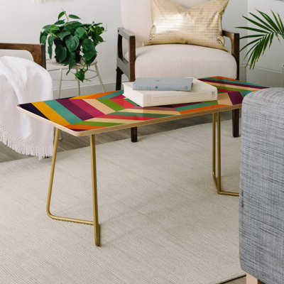 Solid Wood Top Coffee Table