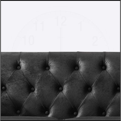 Canapé en tissu 83 po Chesterfield