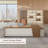 Luxury Modern L-Shaped Ergonomic Executive Desk With Integrated Storage & Power Management-629440637-604293782