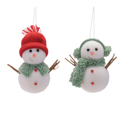 Ornements en forme de bonhomme de neige (ensemble de 12)