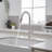 Single Hole Kitchen Faucet With Pull Out Sprayer Single Handle Kitchen Sink Faucets Modern Brass Kitchen Basin Taps With Deck Plate-106463516