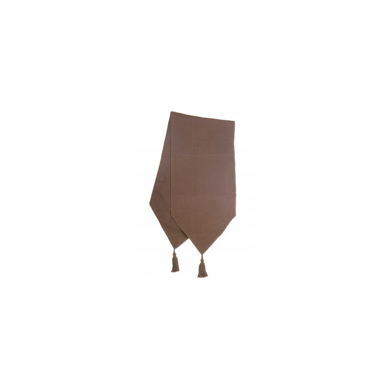 Chemin de table Weybridge, 54 po x 13 po, Chocolat