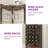 Samontha 67" Height Corner Bar Cabinet with LED Light and Outlet, Freestanding Corner Wine Rack with 6 Tier Wine Rack and Goblet Rack-1398116564