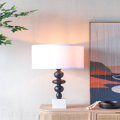 Lampe de table - avec corps rond à quatre niveaux, abat-jour requis