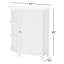 Armoire de rangement de style traditionnel avec tablettes ouvertes Belz