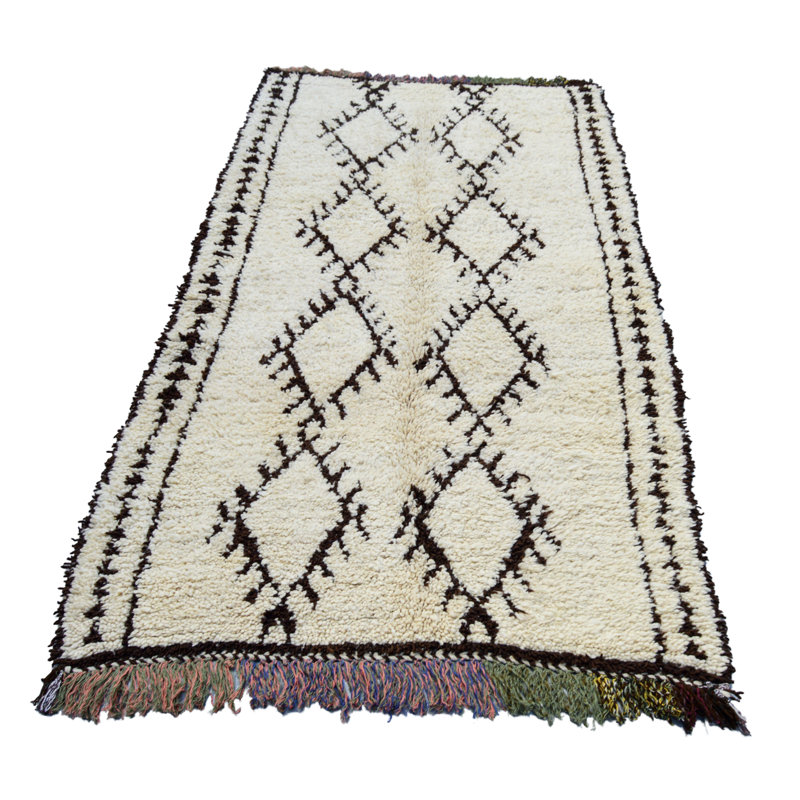 One-of-a-Kind Runner 3'5" X 7'10" Hand Knotted Area Rug