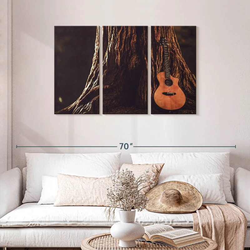 Guitare acoustique Abarca Forest, H 28 po x l 45 po