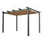 13 pi. L 10 pi. D Auvent de rangement en aluminium