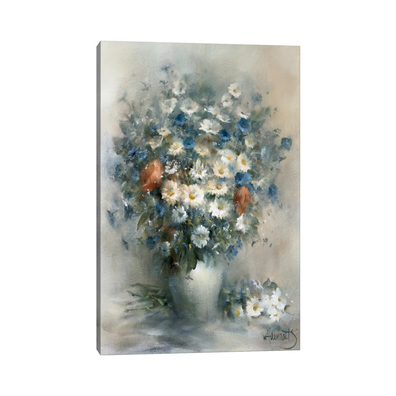 Flower Bouquet by Willem Haenraets - Wrapped Canvas Print, 20.32 cm H x 30.48 cm W