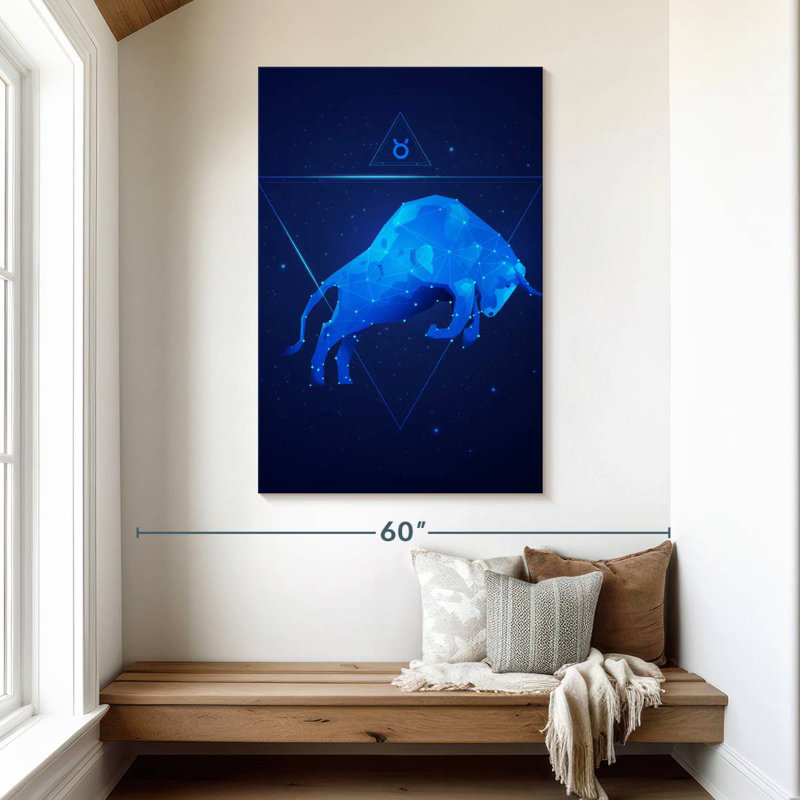 Adella Geometric Taurus, 48" H x 32" W