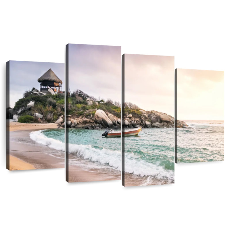 Gillard Colombian Beach Sunset, 48" H x 75" W