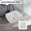 Lavabo de comptoir carré (finition blanche) certifié CUPC
