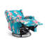 Upholstered Classic Wing Back Manual Handle Swivel Rock Glider Recliner with Naihead Trims-1923752621
