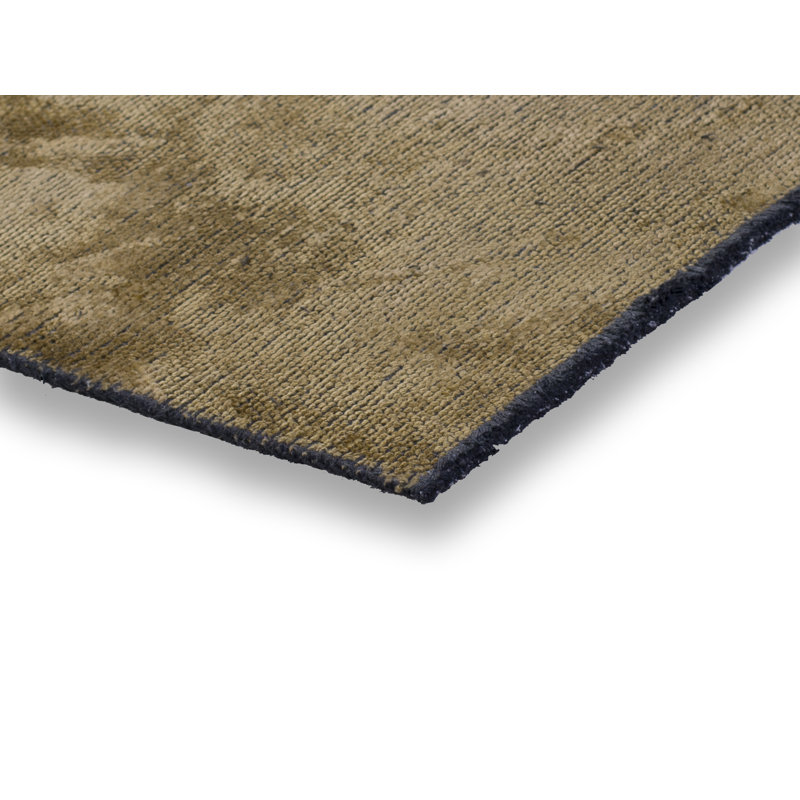 Rapture Abstract Flatweave Gold Area Rug, Rectangle 7'10" x 9'10"