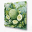 Art mural en métal vert légumes Melon-1629307928