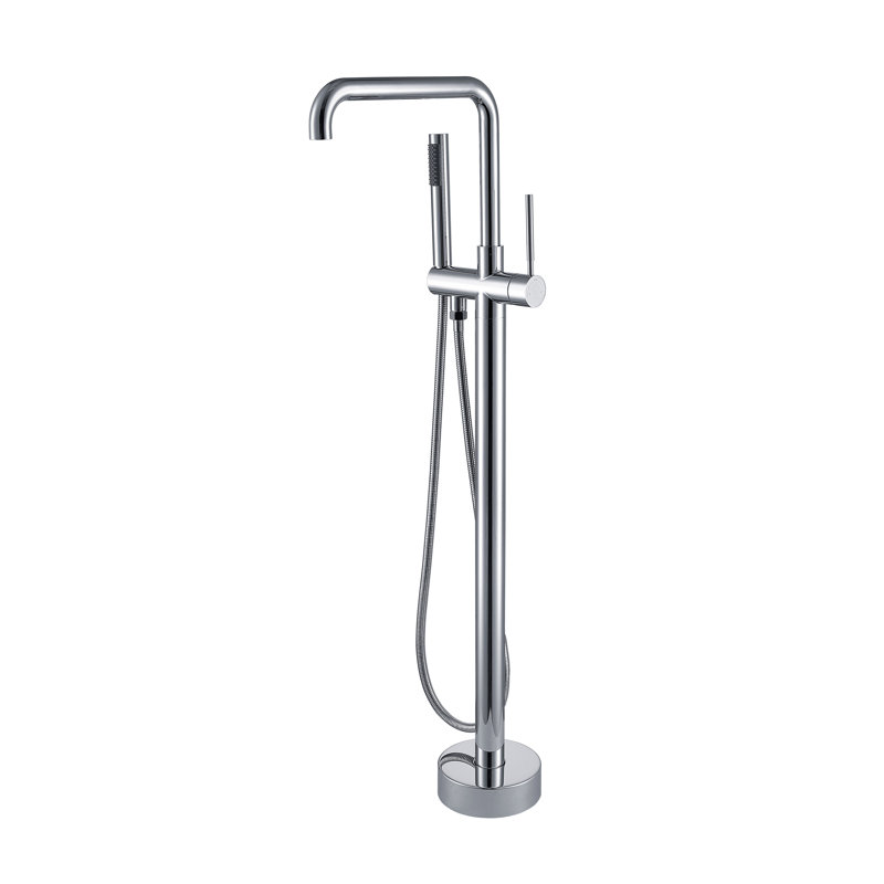 Robinet de baignoire autoportant avec douche à main