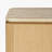 Marisol Square Travertine Side Table with Stone Top Oak Base Pedestal designer side table for Indoor Living Room Use-1439135362