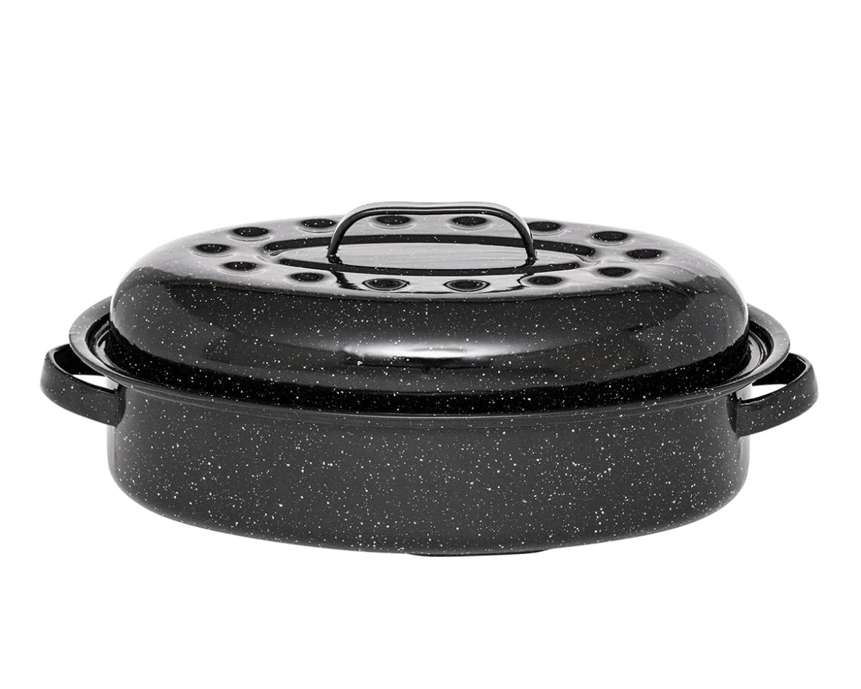 Baker’s Secret Enhanced 20-inch x 14-inch Non-Stick Steel Roaster Pan with  Rack