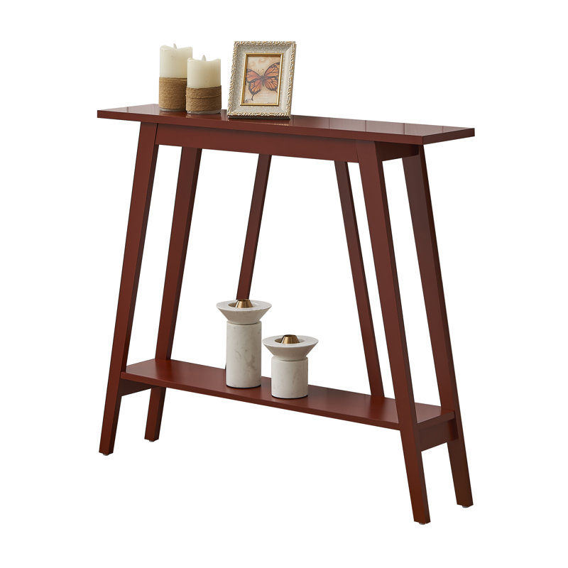Odise Console Table - Functional Narrow Wood Accent Entryway Table with Storage Shelf for Hallway, Front Hall, Entryway, Living Room, Kitchen