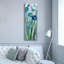 «Tall Blue Flowers 1» par Silvia Vassileva, art mural sur toile-1641058380