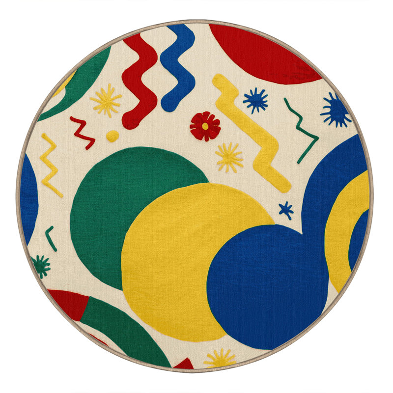 Sleek Bounce Rug, Round 4'