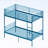 Bunk Bed With Ladder And High Guardrail, Able To Split, Metal Bunk Bed, Storage Space, Noise Free,Twin Over Twin Size,Blue-1550968816