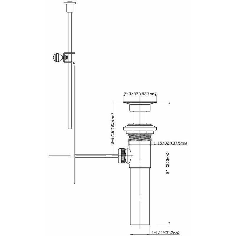 2.1'' W Pop-Up Yes, Brushed Nickel