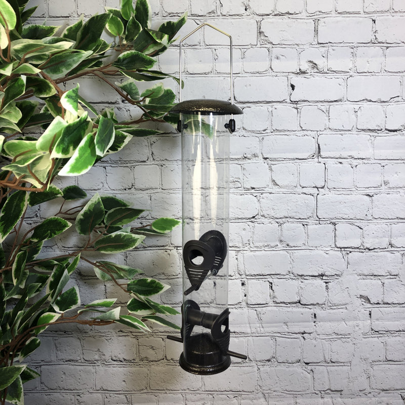 Elysee Metal Hanging Tube Bird Feeder