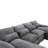 Large Chenille Fabric U-Shape Sectional Sofa-1417990954