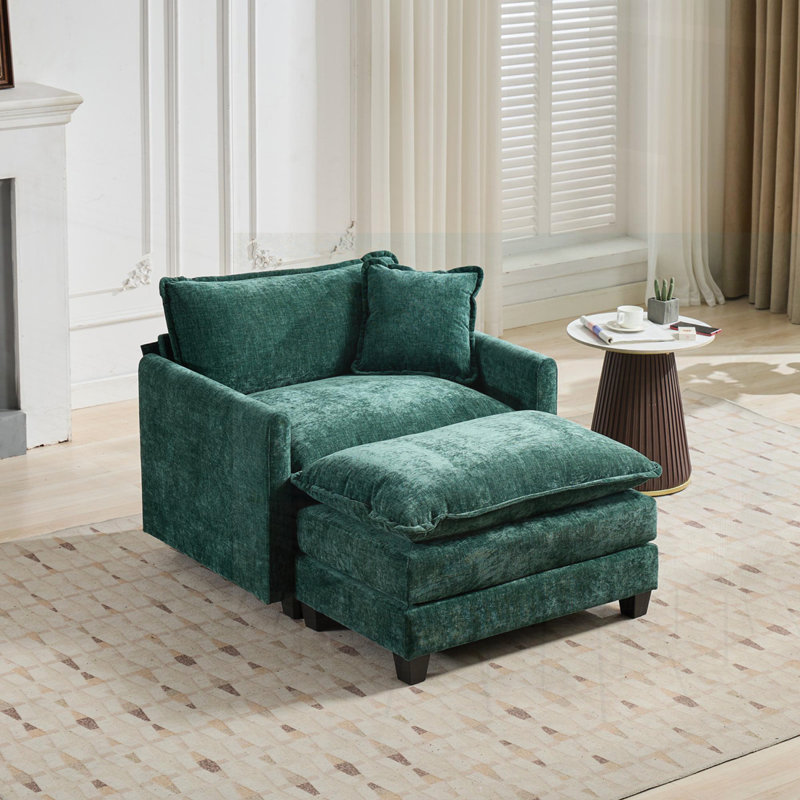 Luxurious Velvet Upholstered Modular Lounge Chair with Adjustable Backrest, Perfect for Customizable Seating and Comfort