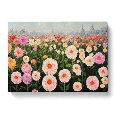 Mind Blowing Flower Market - Wrapped Canvas