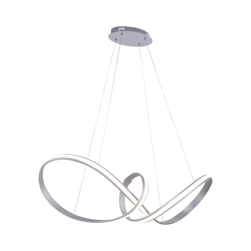 Huber 1 - Light Silver LED Unique/Statement Pendant